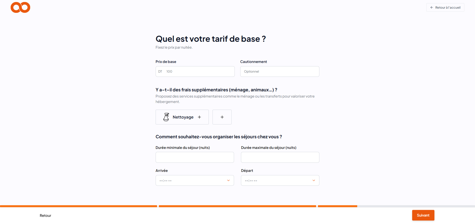 Capture d'écran étape 10 - Prix